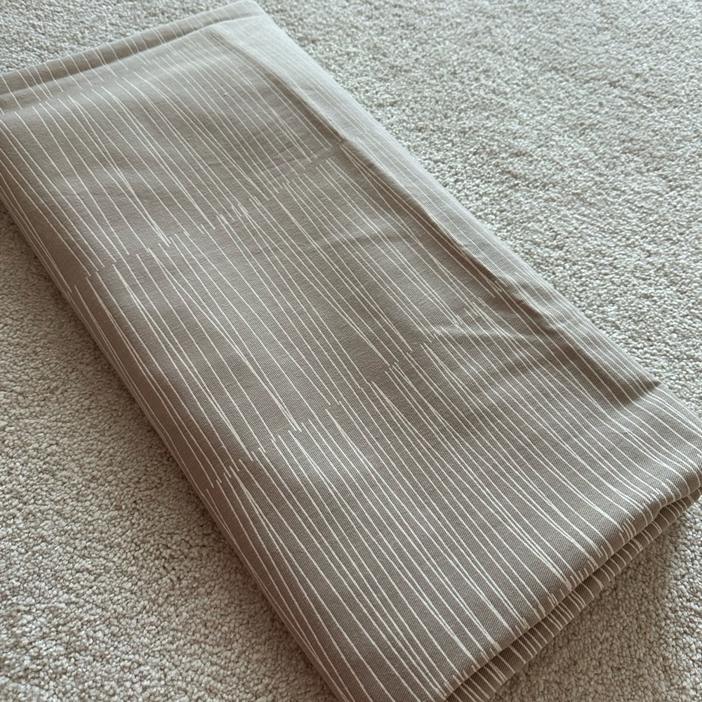 DKNY beige patterned shower curtain